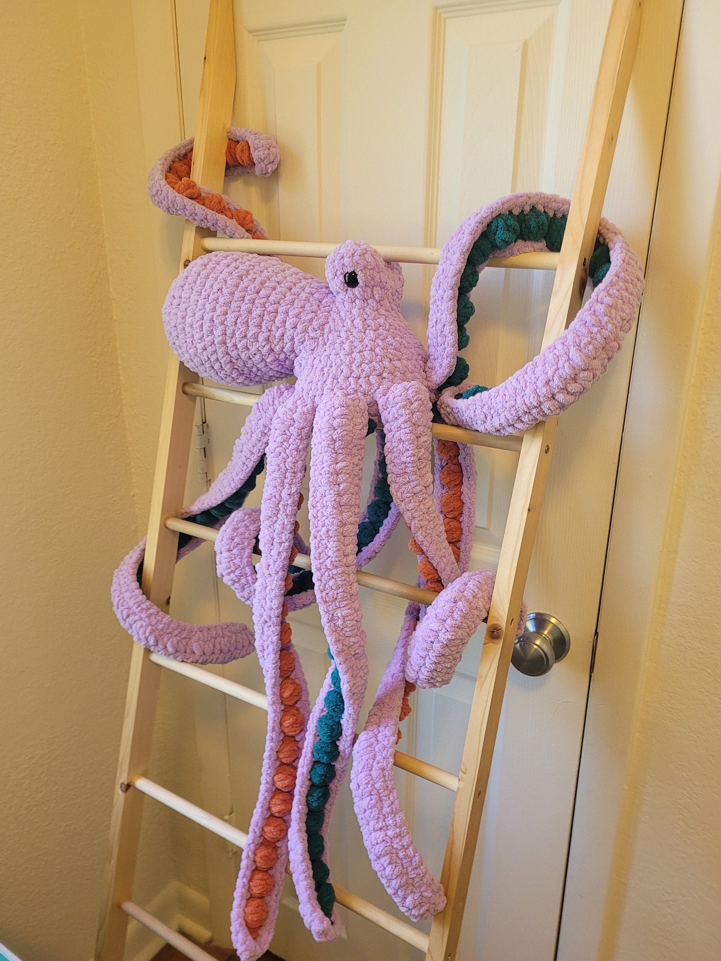 Giant crochet octopus | Anchor the octopus stuffed animal | Realistic sea creature plushie | Custom colored crochet octopus