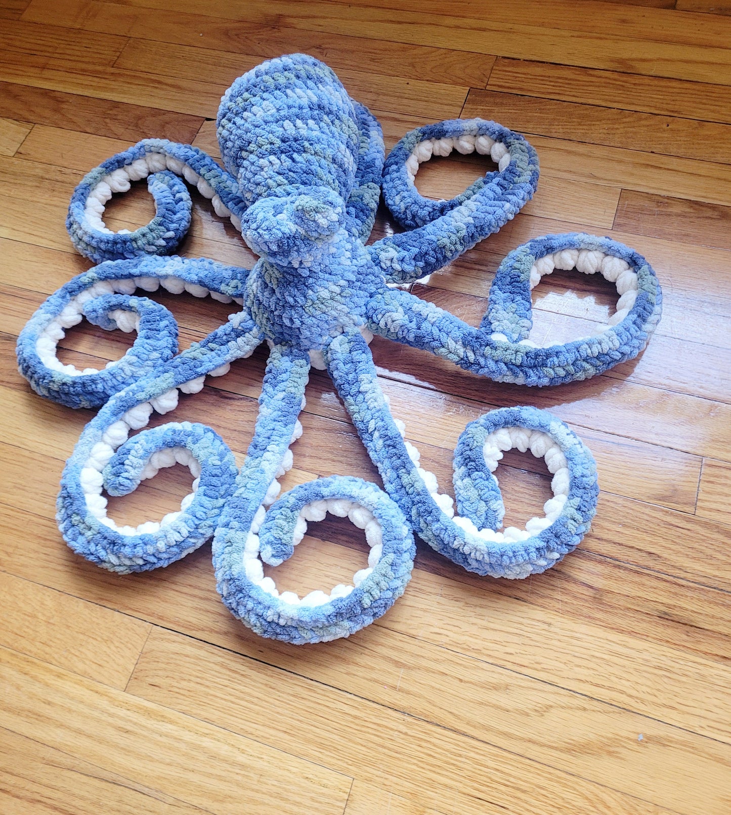 Giant crochet octopus | Anchor the octopus stuffed animal | Realistic sea creature plushie | Custom colored crochet octopus