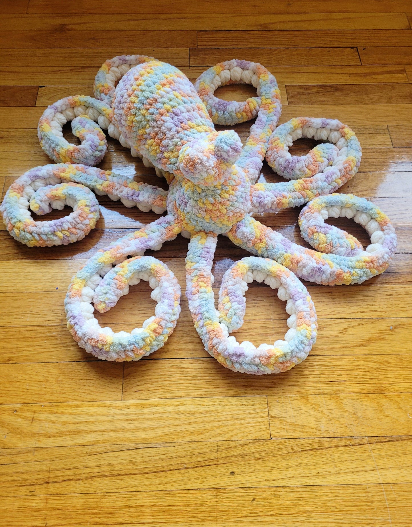 Giant crochet octopus | Anchor the octopus stuffed animal | Realistic sea creature plushie | Custom colored crochet octopus