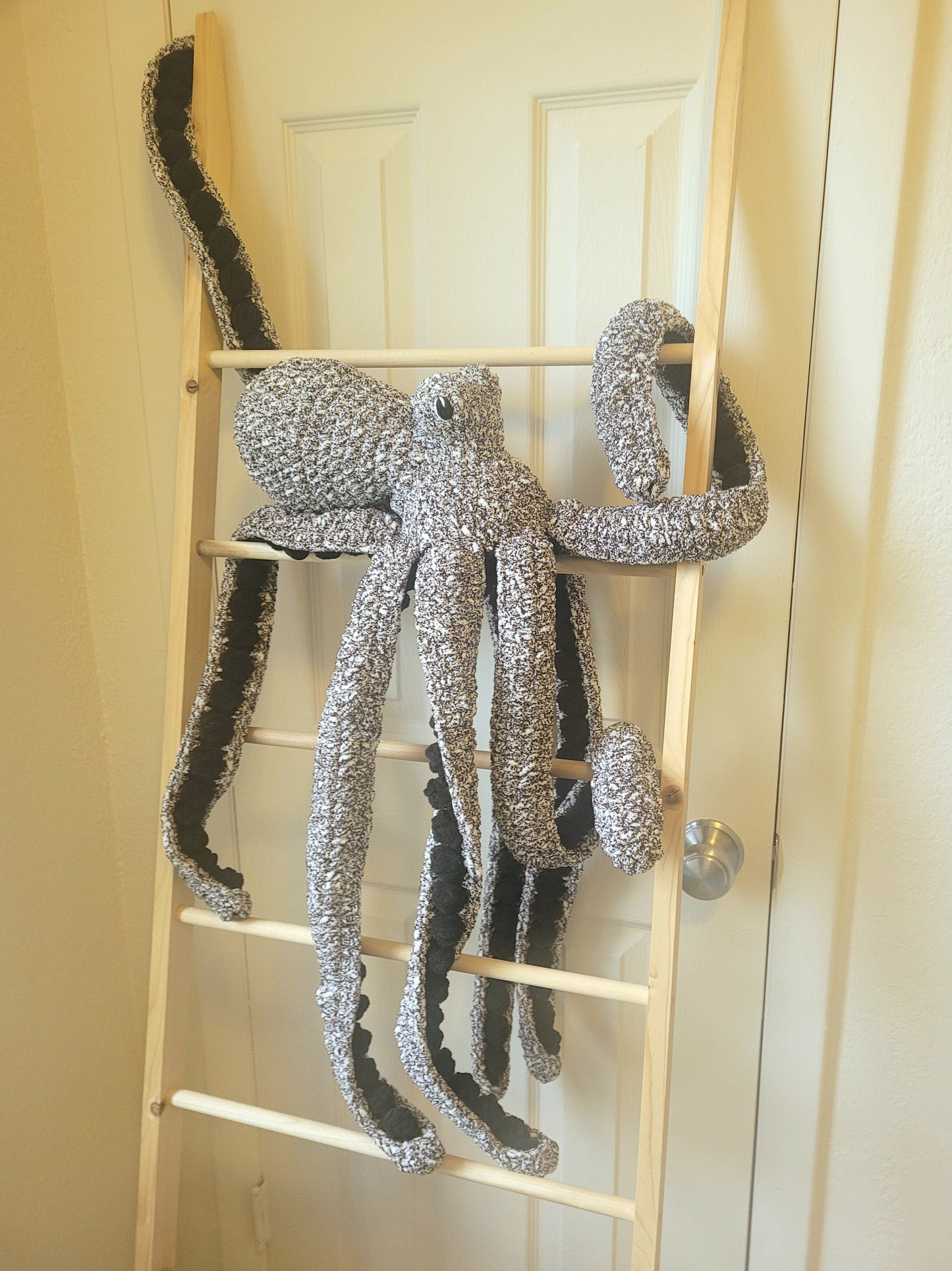 Giant crochet octopus | Anchor the octopus stuffed animal | Realistic sea creature plushie | Custom colored crochet octopus